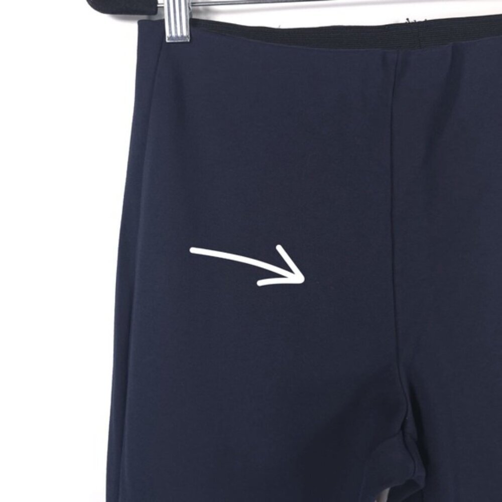 POLO RALPH LAUREN Navy Pull‎ On Dress Pants Ponte Elastic Waist Zip Hem Size 12 - Picture 9 of 12